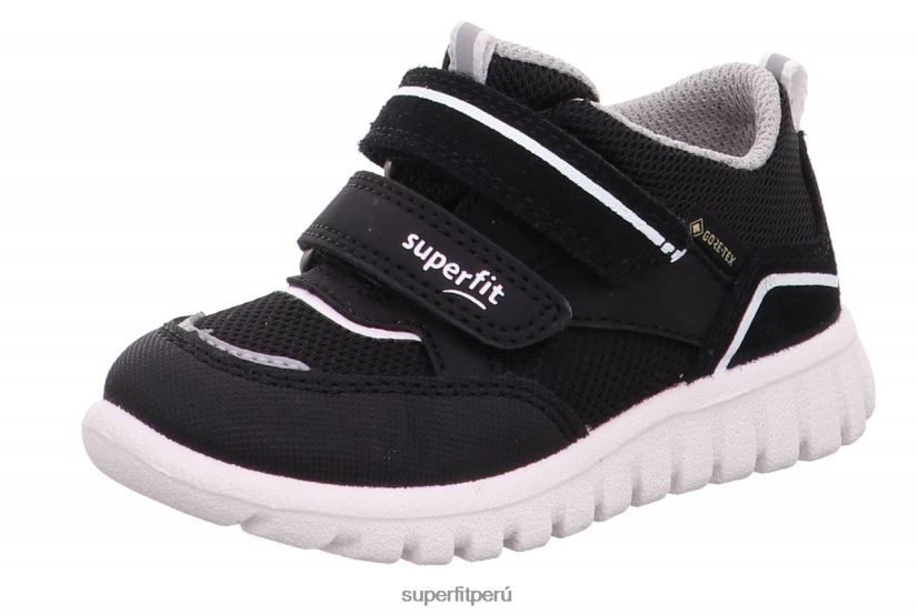educación física Superfit bebés sport7 mini - zapatillas bajas con cierre de velcro blanco negro V06L24360 zapatillas bajas