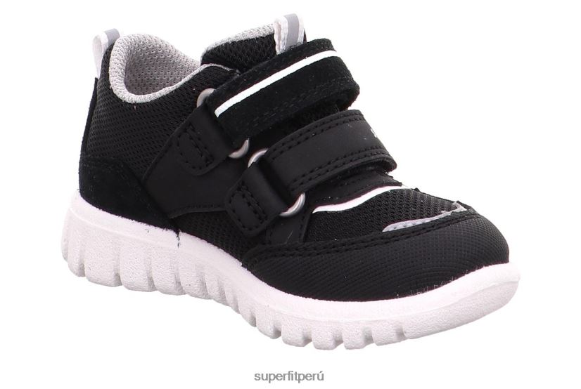 educación física Superfit bebés sport7 mini - zapatillas bajas con cierre de velcro blanco negro V06L24360 zapatillas bajas