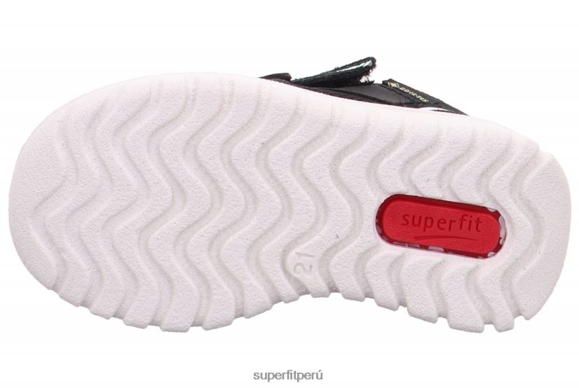 educación física Superfit bebés sport7 mini - zapatillas bajas con cierre de velcro blanco negro V06L24360 zapatillas bajas