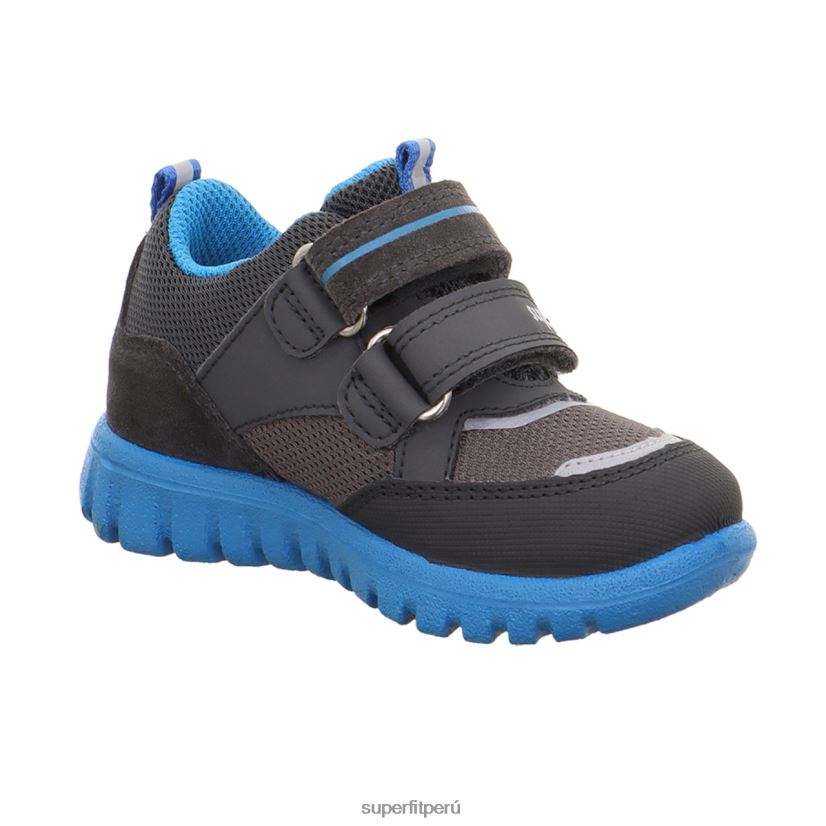 educación física Superfit bebés sport7 mini - zapatillas bajas con cierre de velcro gris/turquesa V06L24306 zapatillas bajas