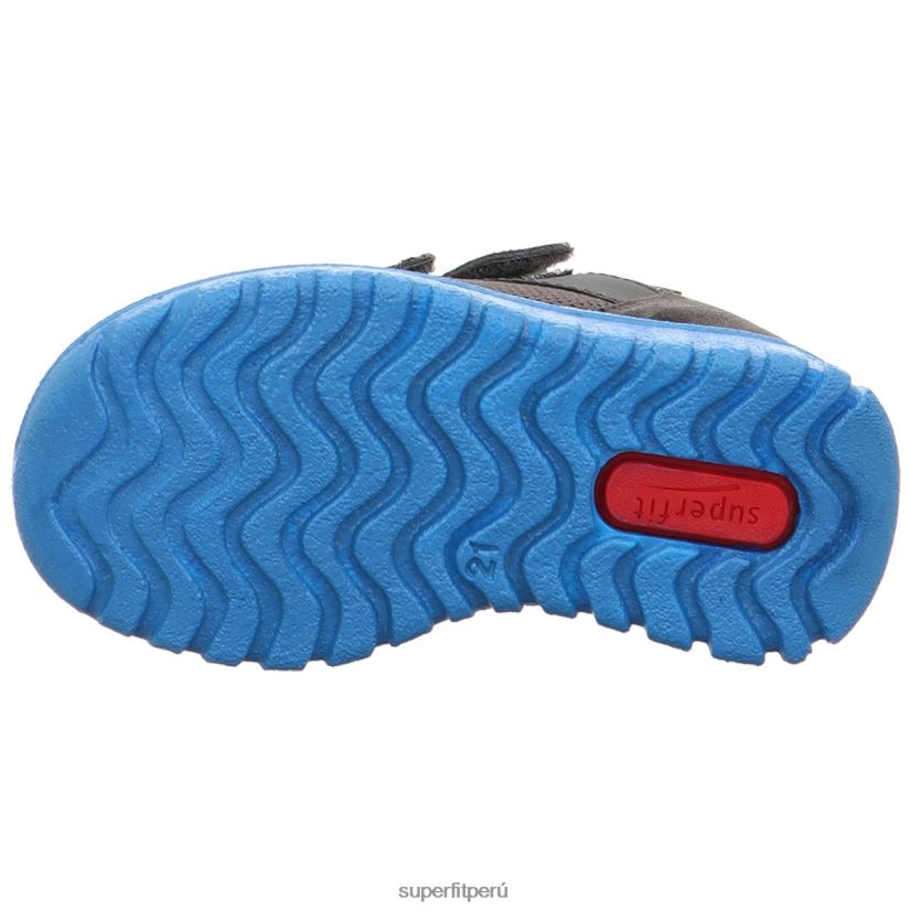 educación física Superfit bebés sport7 mini - zapatillas bajas con cierre de velcro gris/turquesa V06L24306 zapatillas bajas