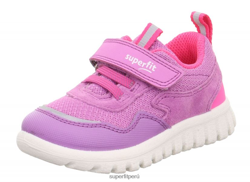 educación física Superfit bebés sport7 mini - zapatillas bajas con cierre de velcro morado/rosa V06L24250 zapatillas bajas