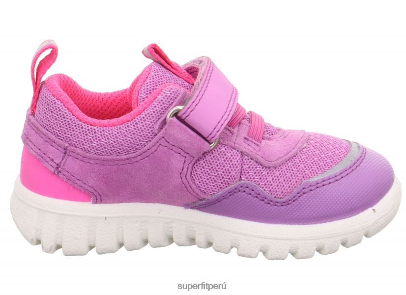 educación física Superfit bebés sport7 mini - zapatillas bajas con cierre de velcro morado/rosa V06L24250 zapatillas bajas