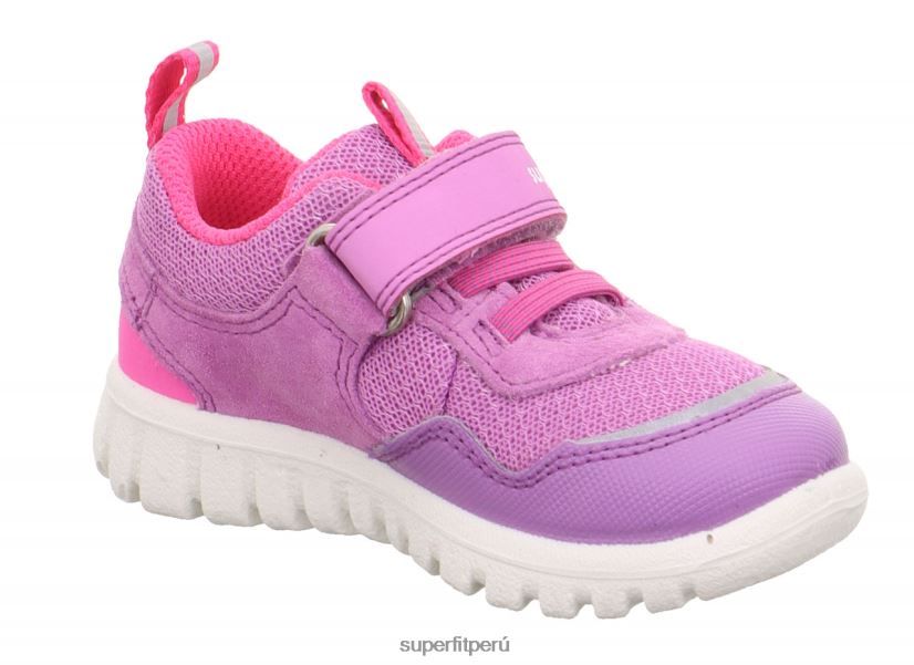 educación física Superfit bebés sport7 mini - zapatillas bajas con cierre de velcro morado/rosa V06L24250 zapatillas bajas