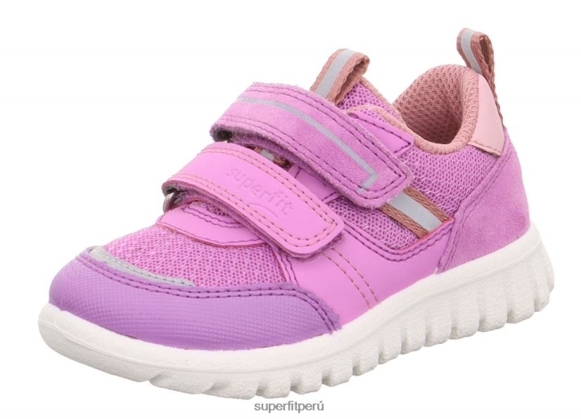 educación física Superfit bebés sport7 mini - zapatillas bajas con cierre de velcro morado/rosa V06L24338 zapatillas bajas