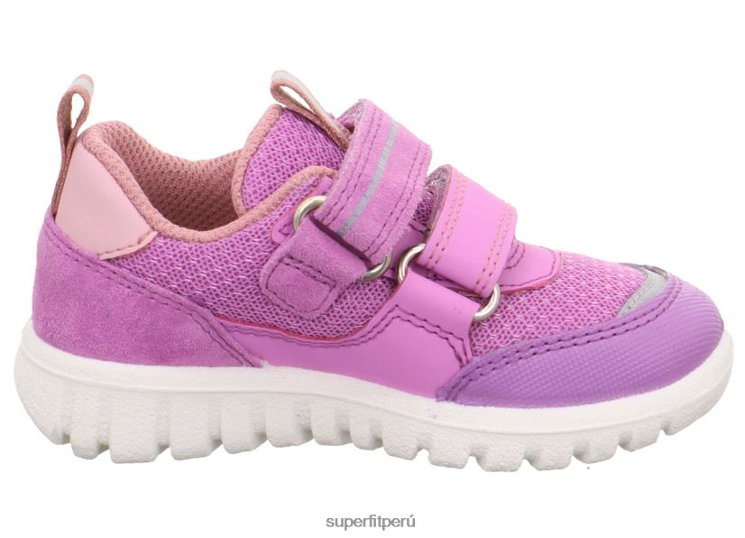 educación física Superfit bebés sport7 mini - zapatillas bajas con cierre de velcro morado/rosa V06L24338 zapatillas bajas