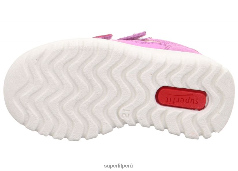 educación física Superfit bebés sport7 mini - zapatillas bajas con cierre de velcro morado/rosa V06L24338 zapatillas bajas