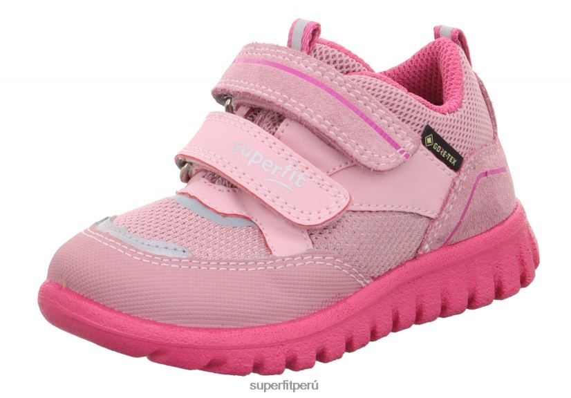 educación física Superfit bebés sport7 mini - zapatillas bajas con cierre de velcro rosa V06L24324 zapatillas bajas