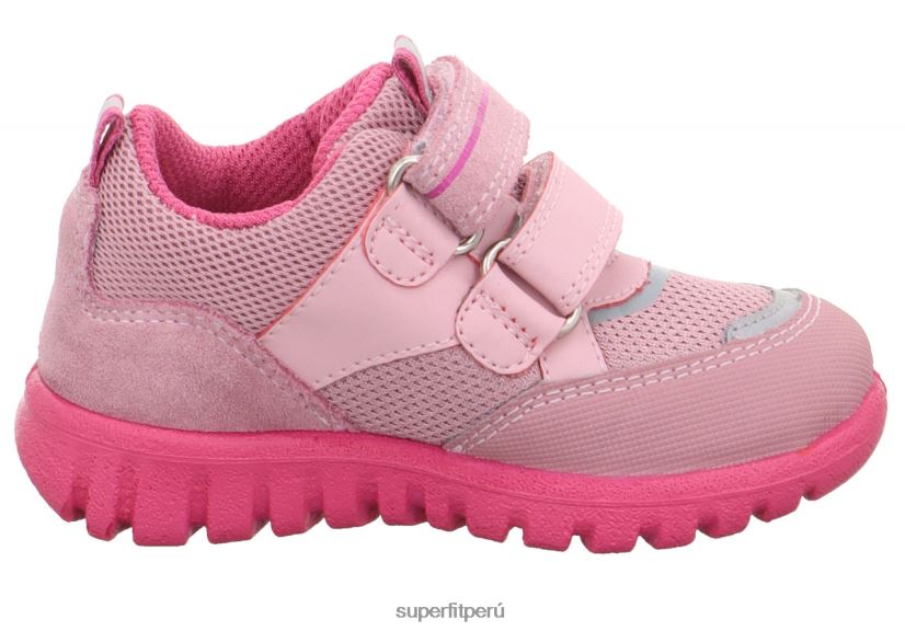 educación física Superfit bebés sport7 mini - zapatillas bajas con cierre de velcro rosa V06L24324 zapatillas bajas