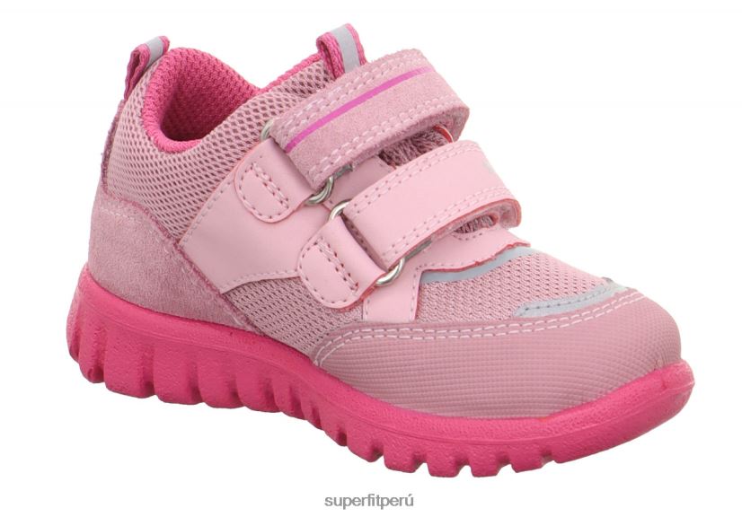 educación física Superfit bebés sport7 mini - zapatillas bajas con cierre de velcro rosa V06L24324 zapatillas bajas