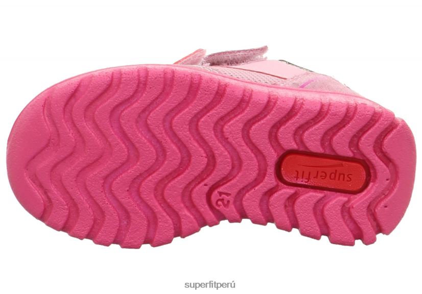 educación física Superfit bebés sport7 mini - zapatillas bajas con cierre de velcro rosa V06L24324 zapatillas bajas