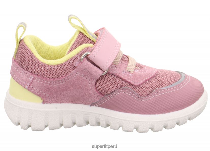 educación física Superfit bebés sport7 mini - zapatillas bajas con cierre de velcro rosa/amarillo V06L24290 zapatillas bajas