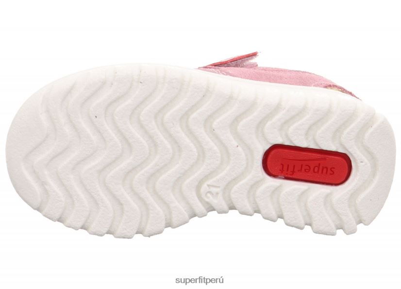 educación física Superfit bebés sport7 mini - zapatillas bajas con cierre de velcro rosa/amarillo V06L24290 zapatillas bajas