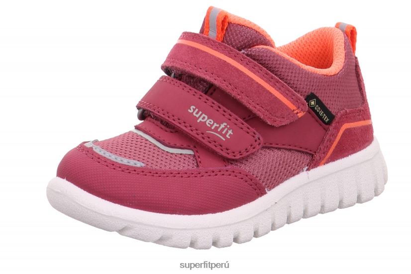 educación física Superfit bebés sport7 mini - zapatillas bajas con cierre de velcro rosa/naranja V06L24322 zapatillas bajas