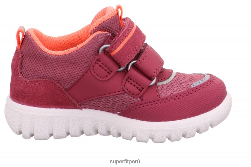 educación física Superfit bebés sport7 mini - zapatillas bajas con cierre de velcro rosa/naranja V06L24322 zapatillas bajas