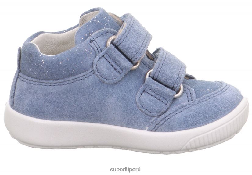 educación física Superfit bebés starlight - zapatillas bajas con cierre de velcro azul V06L24285 zapatillas bajas