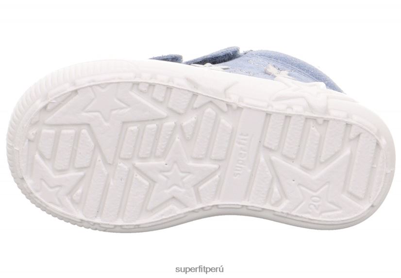 educación física Superfit bebés starlight - zapatillas bajas con cierre de velcro azul V06L24285 zapatillas bajas
