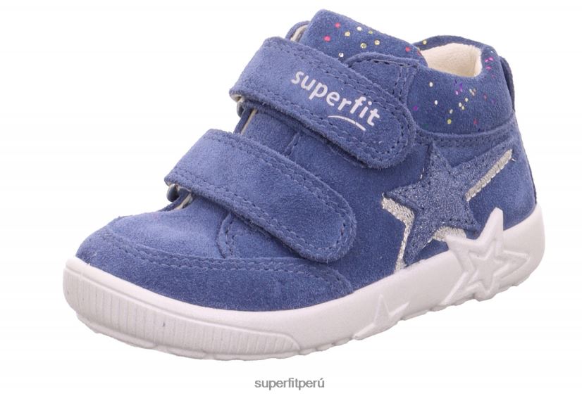 educación física Superfit bebés starlight - zapatillas bajas con cierre de velcro azul V06L24308 zapatillas bajas