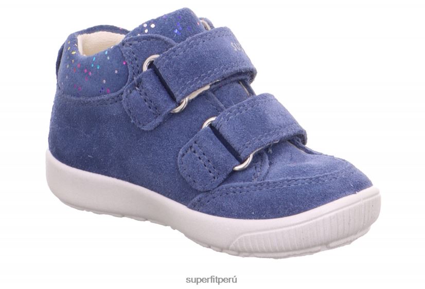educación física Superfit bebés starlight - zapatillas bajas con cierre de velcro azul V06L24308 zapatillas bajas