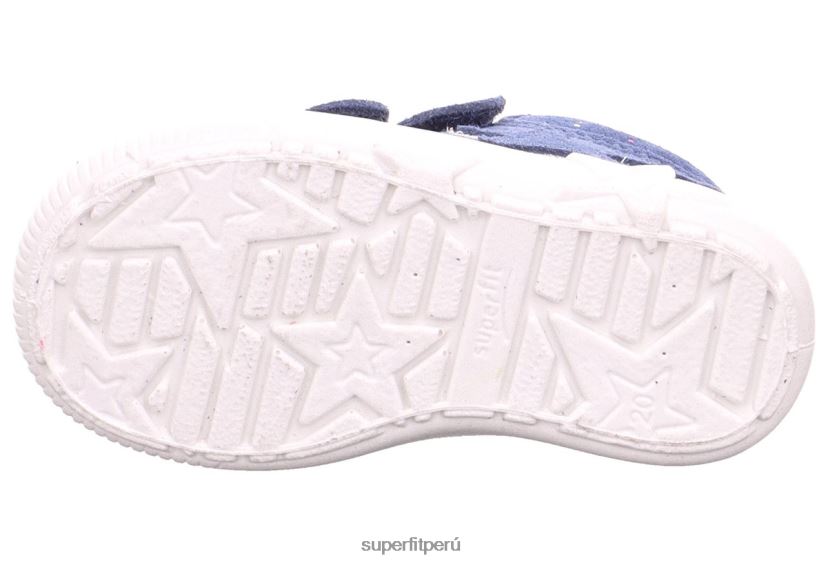 educación física Superfit bebés starlight - zapatillas bajas con cierre de velcro azul V06L24308 zapatillas bajas