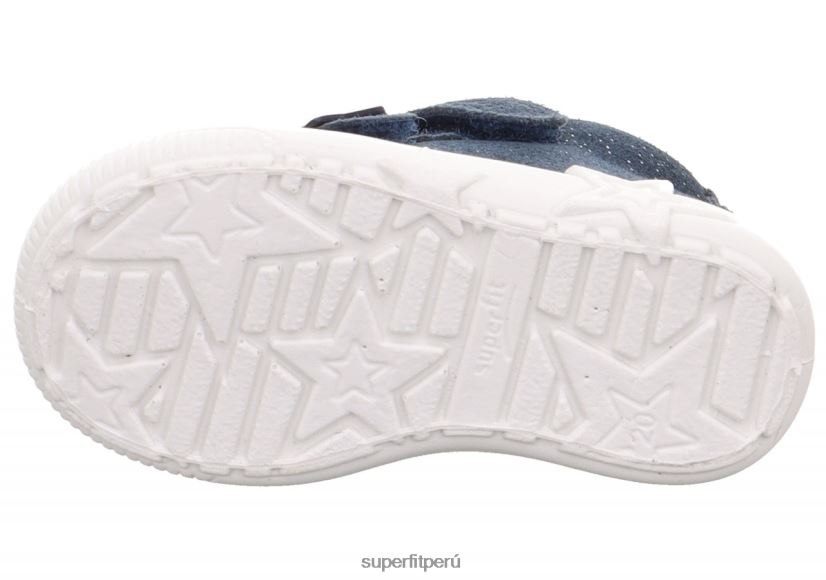 educación física Superfit bebés starlight - zapatillas bajas con cierre de velcro azul V06L24362 zapatillas bajas