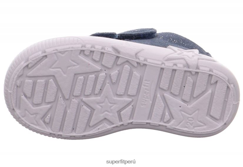 educación física Superfit bebés starlight - zapatillas bajas con cierre de velcro azul V06L24378 zapatillas bajas