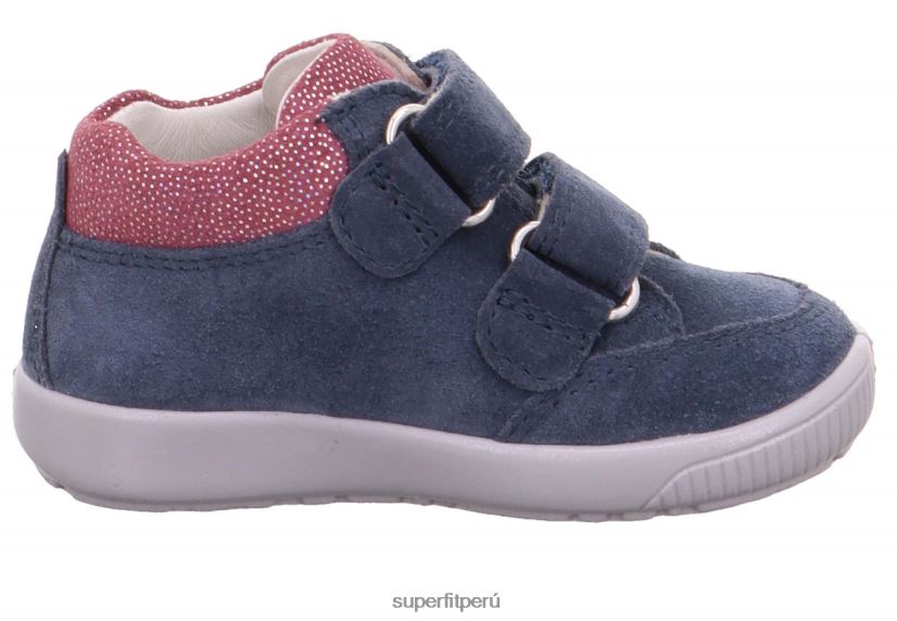 educación física Superfit bebés starlight - zapatillas bajas con cierre de velcro azul rosado V06L24386 zapatillas bajas