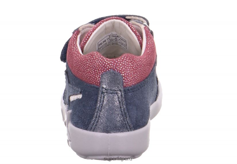 educación física Superfit bebés starlight - zapatillas bajas con cierre de velcro azul rosado V06L24386 zapatillas bajas