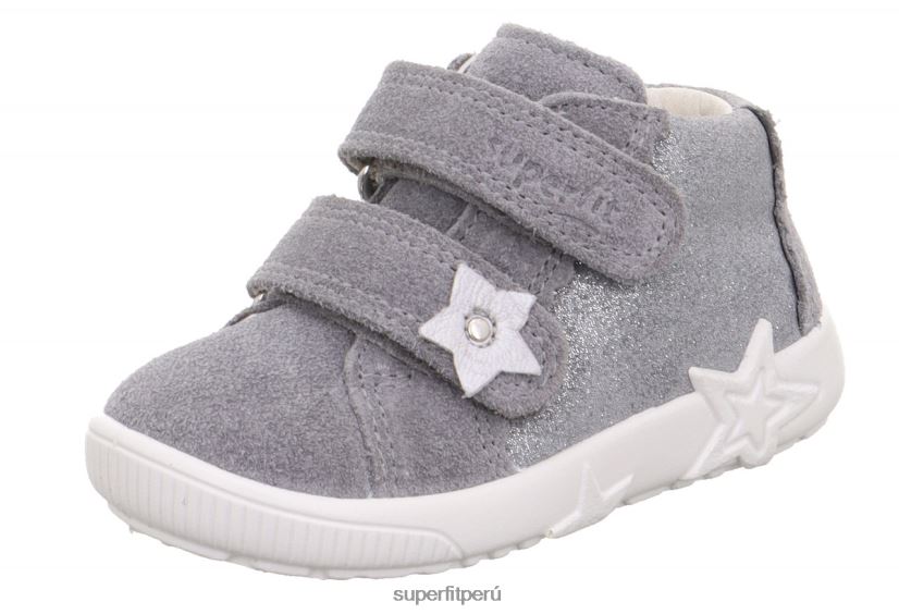 educación física Superfit bebés starlight - zapatillas bajas con cierre de velcro gris claro V06L24271 zapatillas bajas
