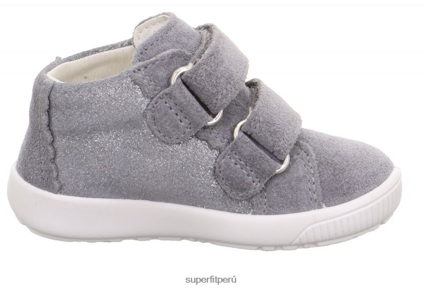 educación física Superfit bebés starlight - zapatillas bajas con cierre de velcro gris claro V06L24271 zapatillas bajas