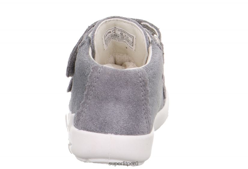 educación física Superfit bebés starlight - zapatillas bajas con cierre de velcro gris claro V06L24271 zapatillas bajas