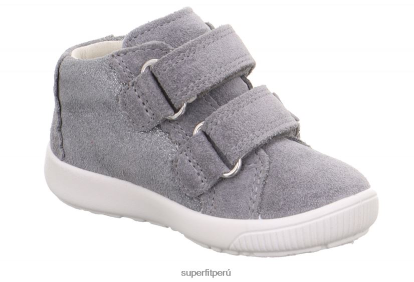 educación física Superfit bebés starlight - zapatillas bajas con cierre de velcro gris claro V06L24271 zapatillas bajas