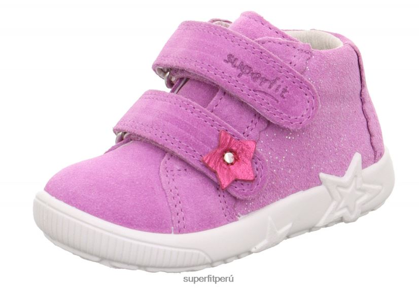 educación física Superfit bebés starlight - zapatillas bajas con cierre de velcro púrpura V06L24274 zapatillas bajas