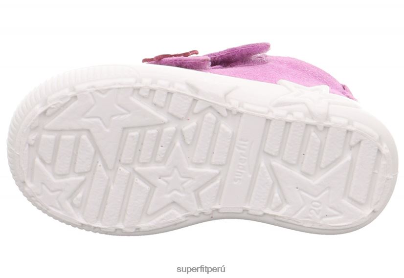 educación física Superfit bebés starlight - zapatillas bajas con cierre de velcro púrpura V06L24274 zapatillas bajas