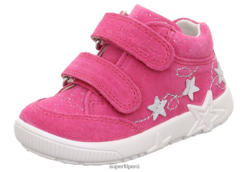 educación física Superfit bebés starlight - zapatillas bajas con cierre de velcro rosa V06L24337 zapatillas bajas