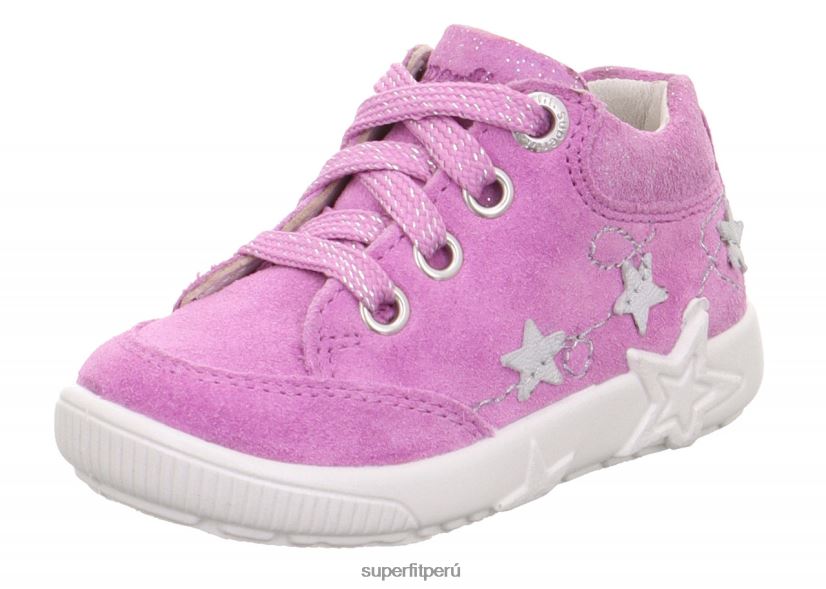 educación física Superfit bebés starlight - zapatillas bajas con cordones púrpura V06L24246 zapatillas bajas