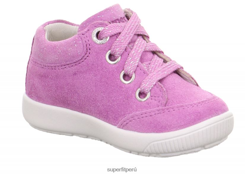 educación física Superfit bebés starlight - zapatillas bajas con cordones púrpura V06L24246 zapatillas bajas