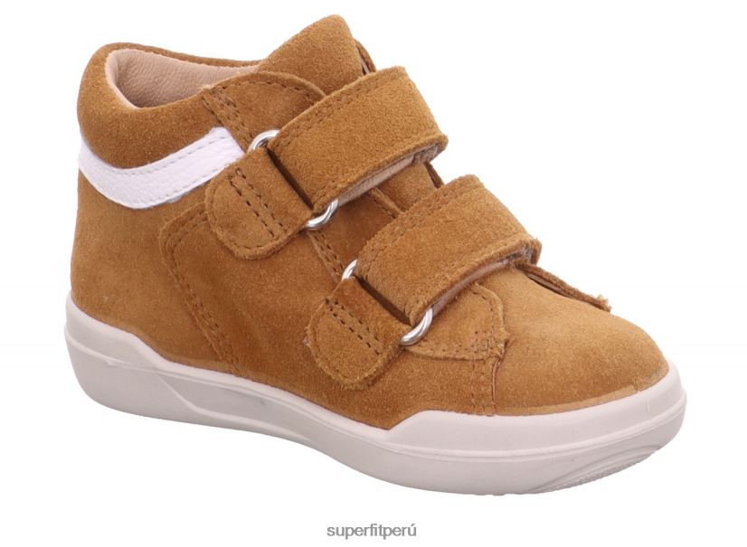 educación física Superfit bebés superfree - zapatillas bajas con cierre de velcro Cafe Blanco V06L24280 zapatillas bajas