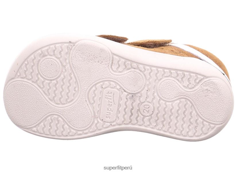 educación física Superfit bebés superfree - zapatillas bajas con cierre de velcro Cafe Blanco V06L24280 zapatillas bajas