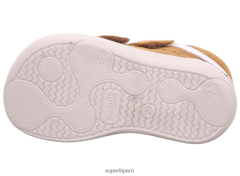 educación física Superfit bebés superfree - zapatillas bajas con cierre de velcro Cafe Blanco V06L24280 zapatillas bajas