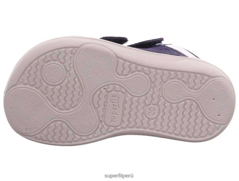 educación física Superfit bebés superfree - zapatillas bajas con cierre de velcro azul blanco V06L24351 zapatillas bajas