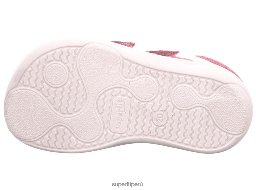 educación física Superfit bebés superfree - zapatillas bajas con cierre de velcro rosa/blanco V06L24394 zapatillas bajas