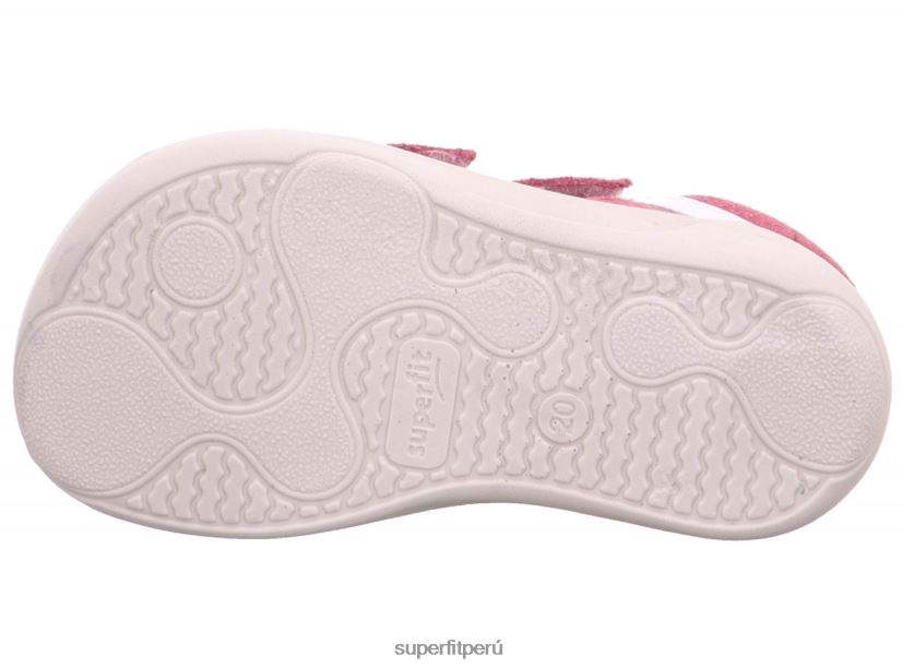 educación física Superfit bebés superfree - zapatillas bajas con cierre de velcro rosa/blanco V06L24394 zapatillas bajas