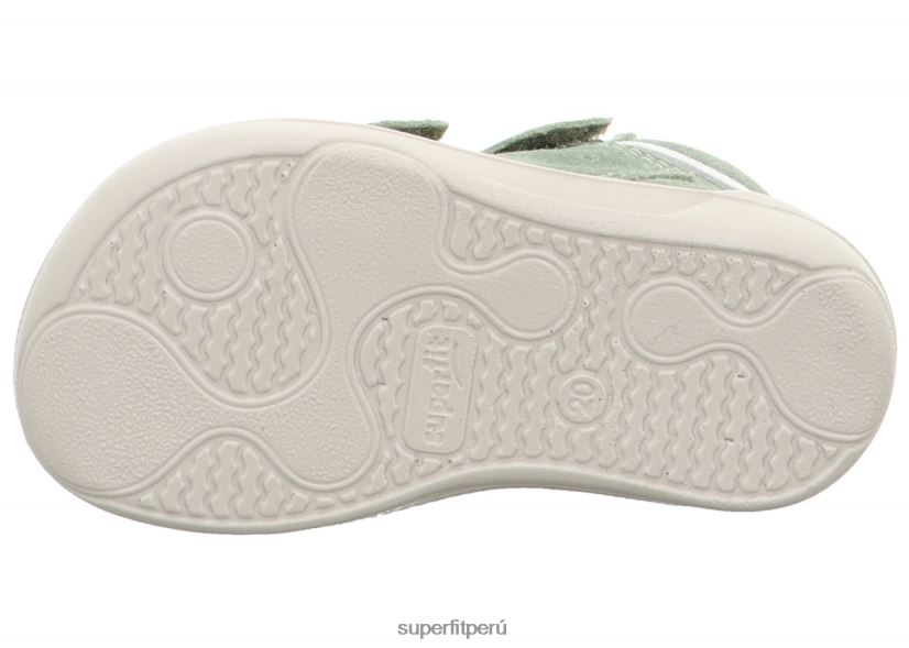 educación física Superfit bebés superfree - zapatillas bajas con cierre de velcro verde claro/blanco V06L24300 zapatillas bajas