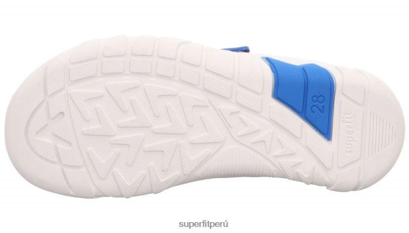 educación física Superfit bebés trace - zapatillas bajas con cierre de velcro azul V06L24542 zapatillas bajas