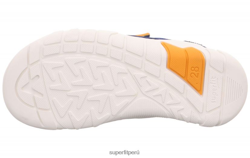 educación física Superfit bebés trace - zapatillas bajas con cierre de velcro azul/naranja V06L24540 zapatillas bajas