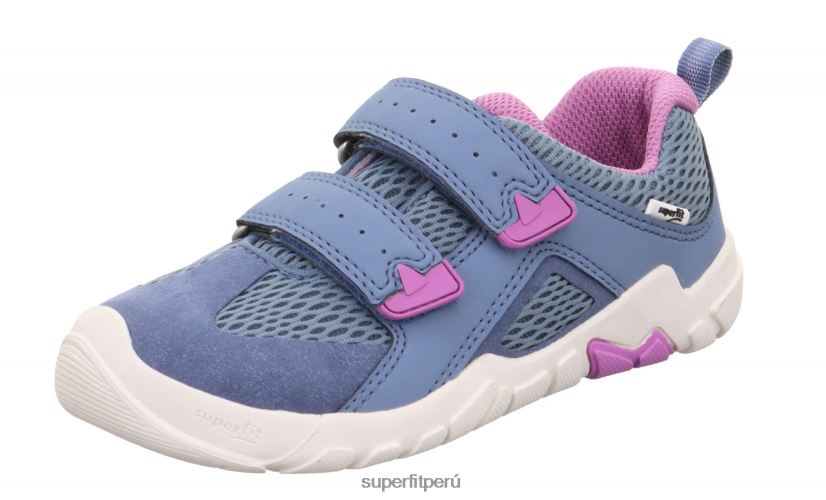 educación física Superfit bebés trace - zapatillas bajas con cierre de velcro azul púrpura V06L24547 zapatillas bajas