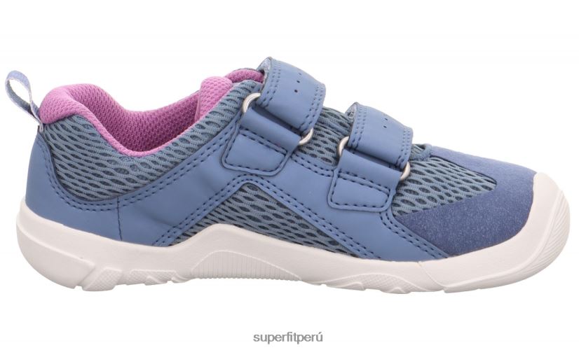 educación física Superfit bebés trace - zapatillas bajas con cierre de velcro azul púrpura V06L24547 zapatillas bajas