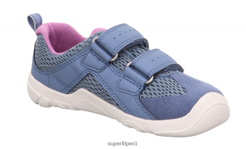 educación física Superfit bebés trace - zapatillas bajas con cierre de velcro azul púrpura V06L24547 zapatillas bajas
