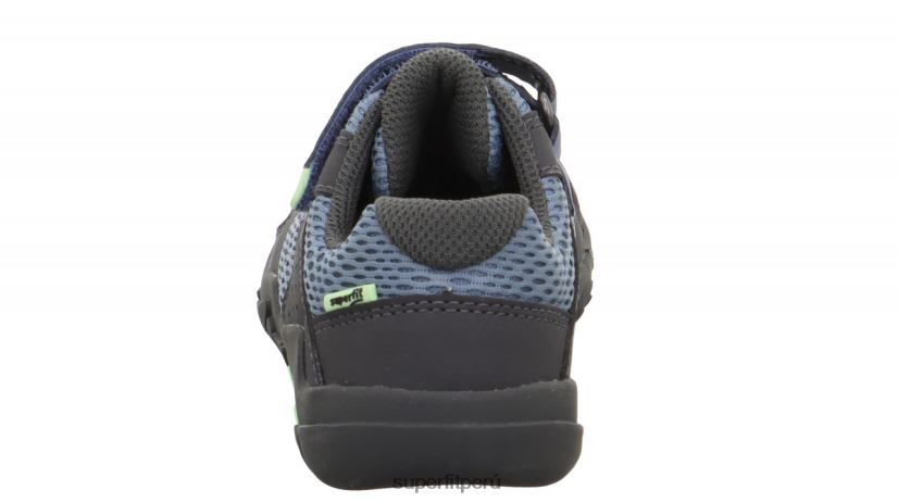 educación física Superfit bebés trace - zapatillas bajas con cierre de velcro gris azulado V06L24544 zapatillas bajas